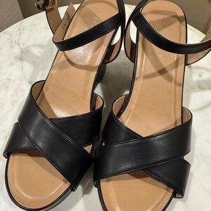 Aerosoles WEDGE sandle BLACK size 9.5